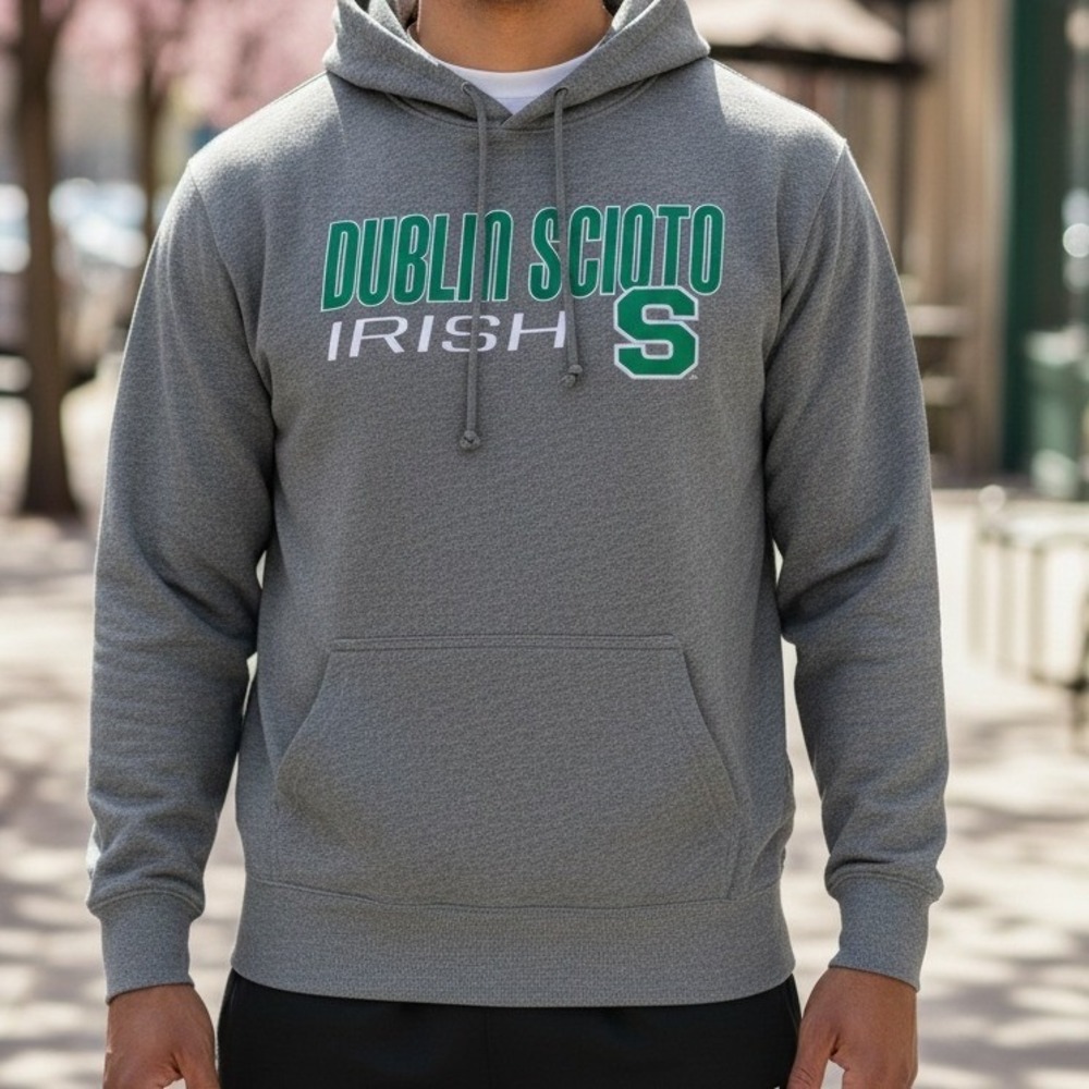 Dublin‎ Scioto Irish Hoodie Sweatshirt Pullover Gray Mens Size L